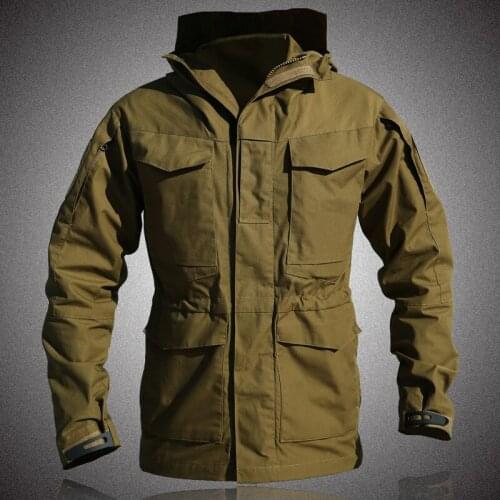 M65 UK US Army Clothes Casual Tactical Windbreaker Men Winter Autumn Waterproof Flight Pilot Coat Hoodie Military Field Jacket