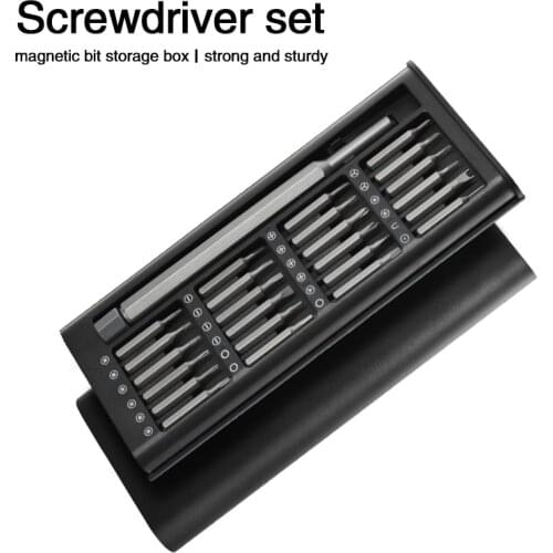 24 in 1 Slotted Cross Screwdriver Bit Set S2 Precision Multifunction Magnetic Anti Slip Hex Design Y/U Type Phone Repair Tool