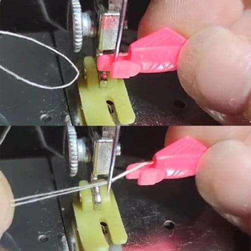 Fish Type Needle Threader 3PCS Wire Loop DIY Simple Threader for Sewing Machine MUMR999