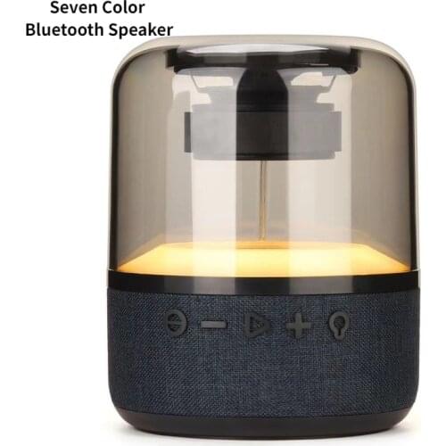 Portable Bluetooth Speaker Box TWS Subwoofer Speakers Night Light Audio Video Consumer Electronics Fancy Sound Box Rhythm Light