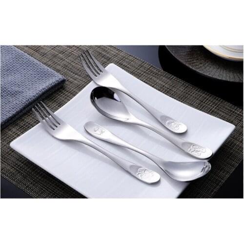 1PC Stainless Steel Tableware Chinese Style Animal Zodiac Design Fork Spoon 12 Zodiac To Choose Kitchen Accessories PO 010