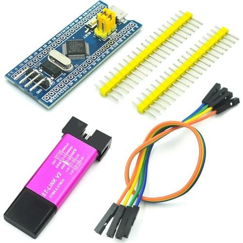 ST-Link V2 stlink mini STM8STM32 STLINK simulator download programming With Cover