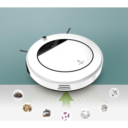 2021New 1200Pa Smart Robot Vacuum Cleaner Multifunctional Dry Wet Floor Mop Cleaner Rechargeable Sweeping Robot Cleaning Machine