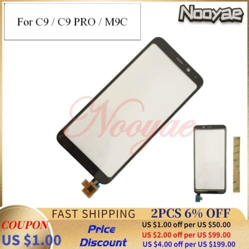 5.45" Black Sensor Lens For Meizu C9 / C9 pro / M9C Touch Screen Digitizer Front Glass Panel + Tracking