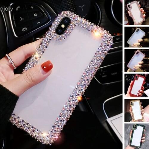 Sunjolly for Samsung Galaxy A71 Case A51 A71 A52 A72 A42 A12 A02S A41 A32 A31 A21S A21 A11 A01 Phone Case Diamond Cover coque
