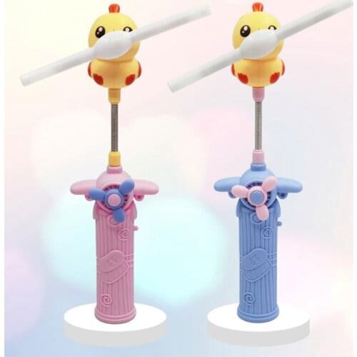 Light Up Swivel Spinner Little Yellow Duck Windmill for Kids Toy Gifts G2AE