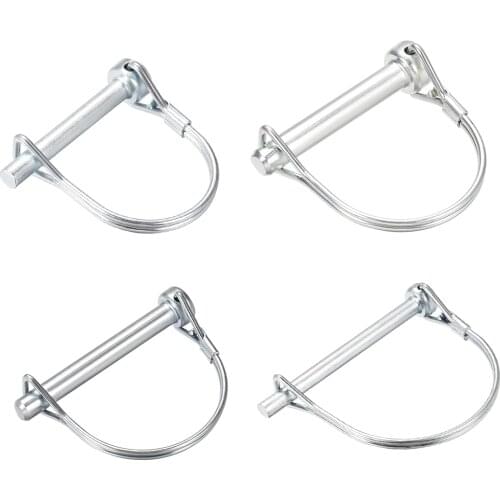Uxcell 1/3/5Pcs Shaft Locking Pin 6mm 6.3mm 8mm 9mm 9.2mm 9.5mm 10mm 12mm Dia Coupler Pin for Farm Trailers Lawn Arch