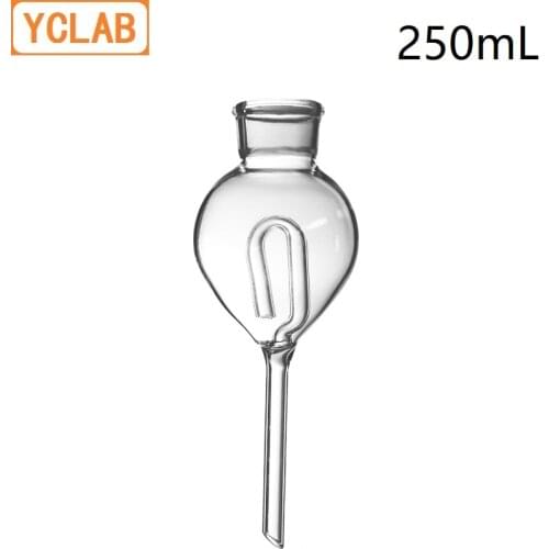 YCLAB 250mL Gas Saturation Funnel Liquid Seal Safety Glass Laboratory Chemistry Equipment