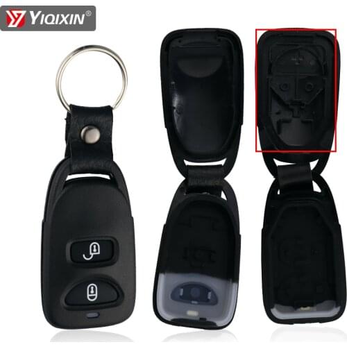 YIQIXIN Replacement Car Remote Key Fob 2 Buttons For Hyundai Santa Fe 2005-2009 Tucson Santa 2005-20011 Auto Housing Keychain