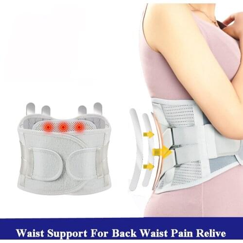 Women Steel Plate Waist Support Corset Tourmaline Self-heating Lumbar Back Belt Waist Traning Gym Accessories