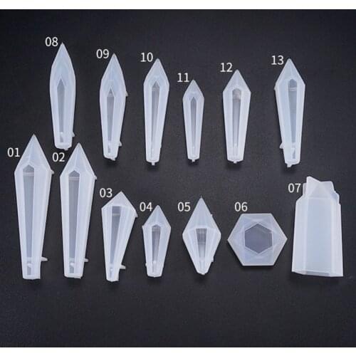 1 Set Crystal Epoxy Resin Mold Pendulum Casting Silicone Mould Crafts Making Too