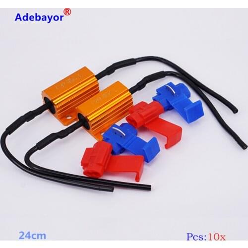 10 PCS/set 25W 6ohm Load Resistor 12V Resistance for Car LED Flash Indicator Controller CANBUS Problem FREE SHIPPING Adebayor