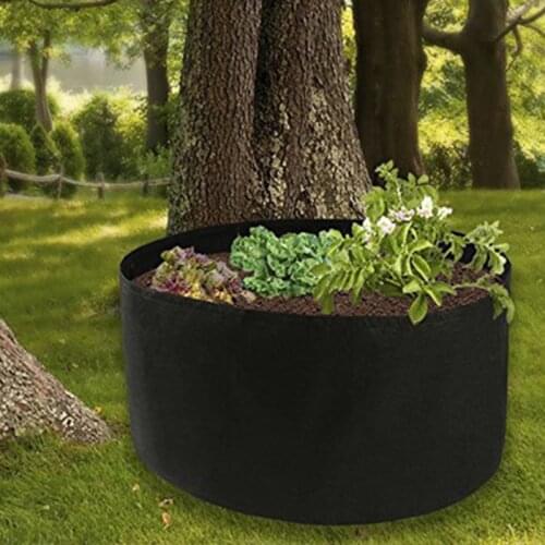 2 At Least Garden Plant Pot Flower Pot Macetas Non-woven planting bag Potato bucket Felt planting bucket семена семена цветов