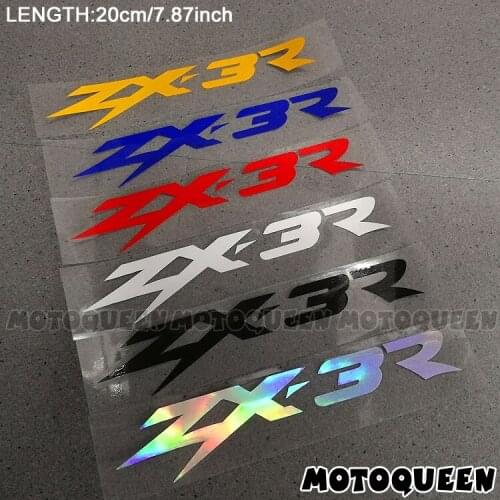 2PCS Reflective Motorcycle Wheels Fairing Helmet Side Tank Pad Decoration Logo Label Stickers Decals For Kawasaki ZX-3R ZX3R