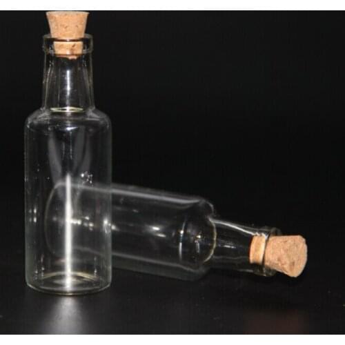 200pcs 27*80mm Small Glass Bottles Vials Jars With Cork Stopper Decorative Corked Tiny Mini Wising Glass Drift Bottle Containers