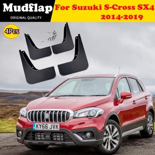Mud Flap for Suzuki S-Cross SX4 2014~2019 2015 2016 2017 2018 Car Mudflaps Splash Guards Car Accessories Stickers 4Pcs