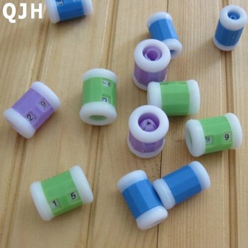 4Pcs/set ,2 Sizes Plastic Knitting Needles Counter , weaving tools, plastic knitting tools