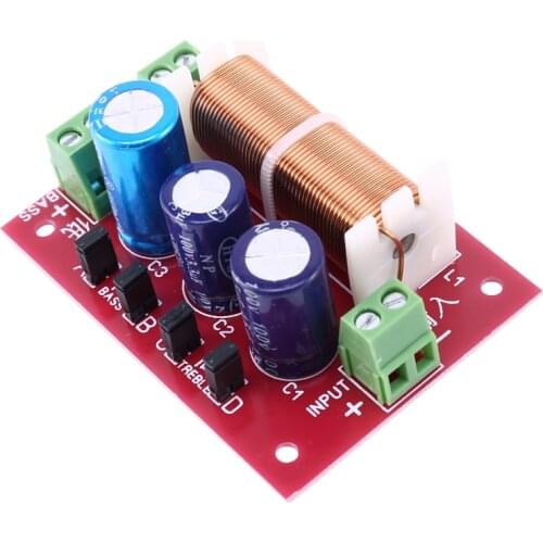 400W Speaker Crossover 2 Way High-Low 4-16 Ohm Frequency Divider for Speaker