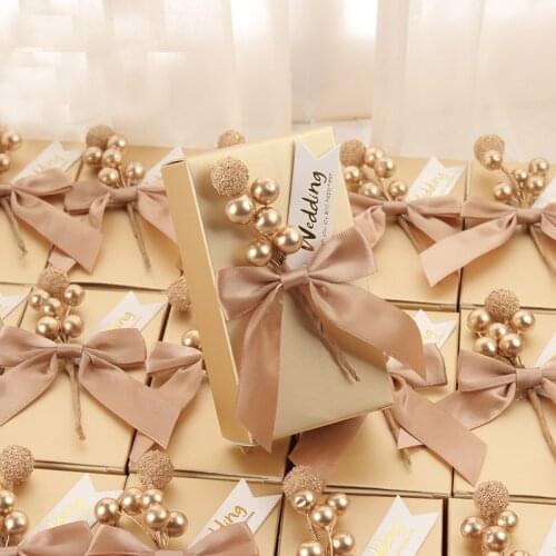 50pcs lot unique personalized Chocolate container candy boxes wedding return gifts custom favor box for guests