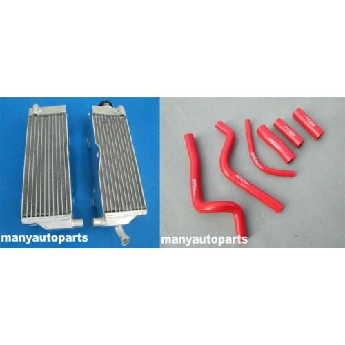 Aluminum Radiator & red hose FOR HONDA CR500R CR500 1991-2001 1992 1993 1994 1995 96