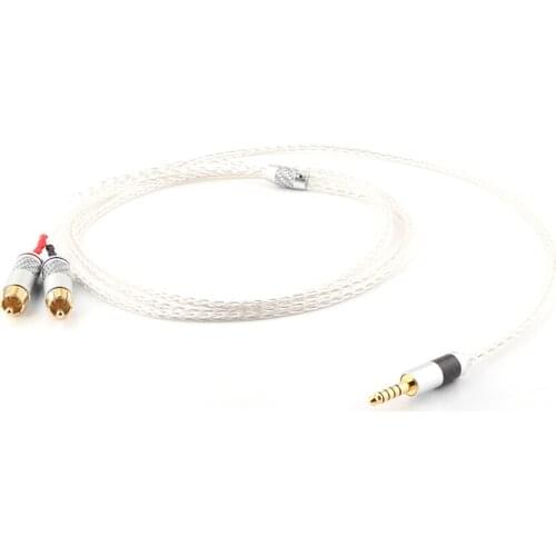 Preffair 1PC HIFI 4.4mm to 2 RCA Audio Cable For Sony WM1A/1Z PHA-1A/2A Z1R 4.4mm Upgrade Cable