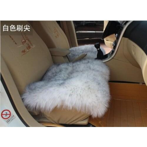 Australia sheepskin car seat cover cushion 1pcs square car Interior accessories winter warm sheepskin car cushion
