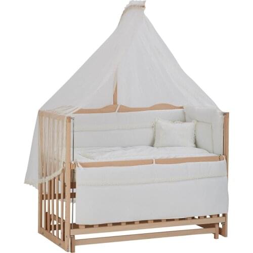 Baby Crib Cot Bed and Baby Duvet Cover Set Made in Turkey