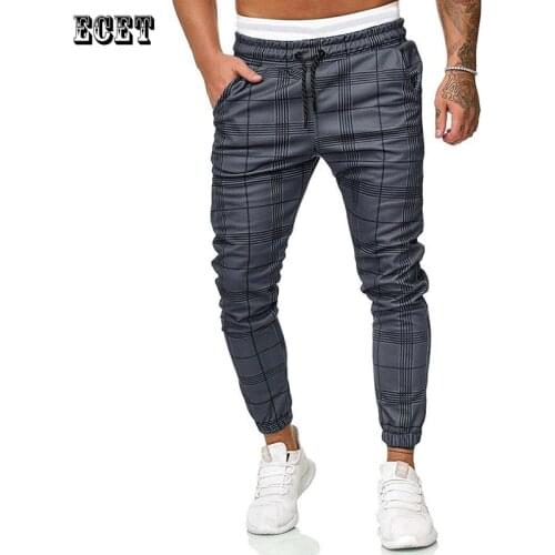 ECET Men's Checked Trousers