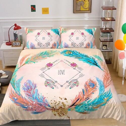 Fanaijia Bohemian DreamCatcher Duvet Cover Set with Pillowcase Galaxy Bedding Set King Full Twin Size Comforter Sets