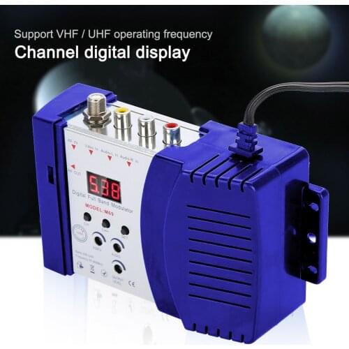 HDM69 Digital RF Modulator AV to RF Converter VHF UHF PAL/NTSC Standard HDMI-compatible Modulator for US Plug/EU Plug/AU Plug