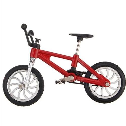 Emulational Mini Alloy Bicycle Model Diecast Metal Finger Mountain Bike Racing Toy Bend Road Simulation Collection Toys For Kids