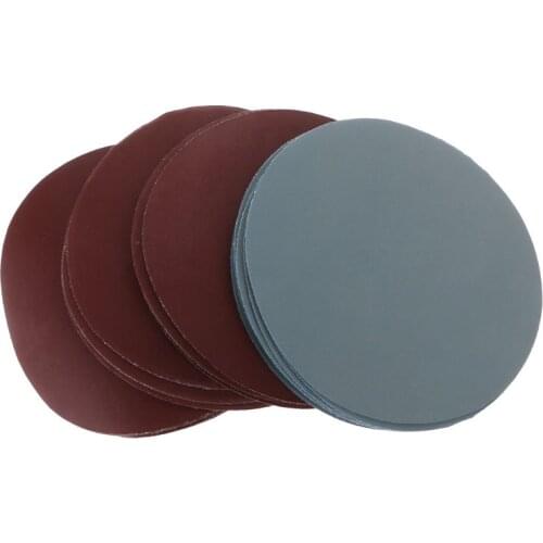 25pcs 5" Round Sandpaper Without Hole Abrasive Discs 1000 1500 2000 2500 3000 Grit