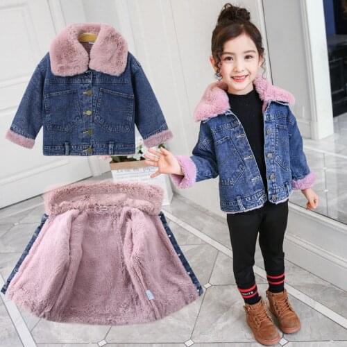 New Fashion Long Childrens Jacket For A Girls Hooded Baby Clothes Girls Fur Collar Winter Coat For Girls Suit 3-8 Years Old