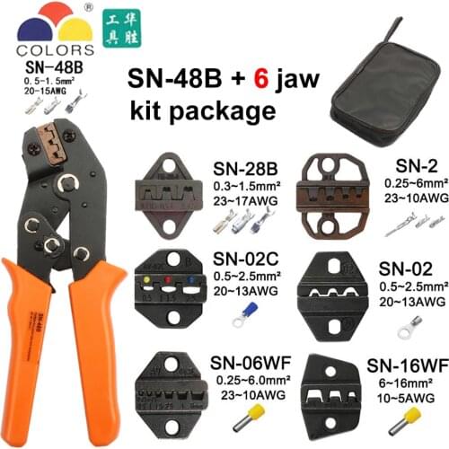 MINI EUROPE STYLE Die Sets Jaws for SN CRIMPING PLIER series hand crimping tool and SN-28B SN-48B SN-01C SN-06