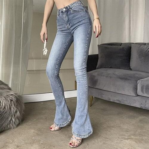 Bell Bottom Jeans for Women High Waisted Flared Jean Denim Pants Trousers