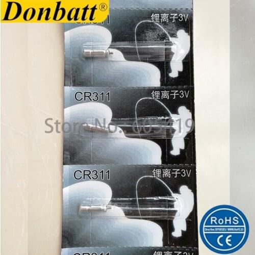 Super Quality Fishing Float Light-Stick 3V Pin type lithium battery CR311 BR311 5pcs/cards