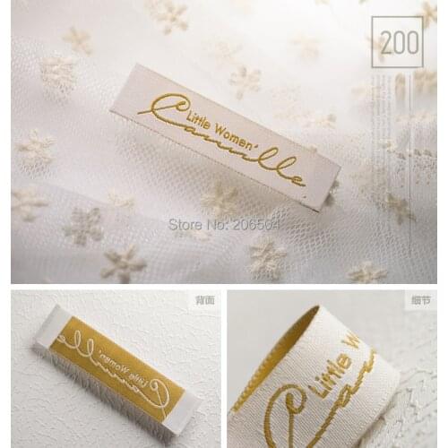 Woven label,tags labels brand name labels for clothing high quality new garment accessories custom clothing labels DHLB028