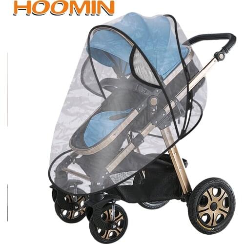 Universal Transparent Waterproof Rain Cover Baby Stroller Raincover Wind Dust Shield Baby Stroller Pushchair Pram Rain Cover