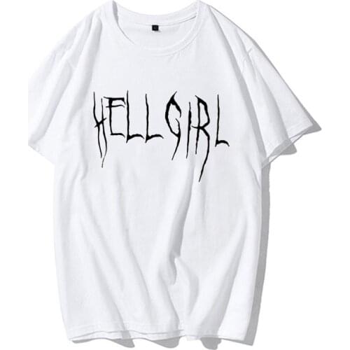 Summer Women T-shirt Hell Girl Women Punk Goth Print Top Oversized Hip-hop O-neck Short Sleeve Ulzzang Retro T-shirt Women