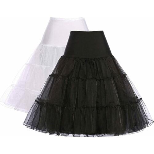 Sensual Looking Fancy Clingy Petticoat Skirt Rockabilly Dress Crinoline Underskirts for Women