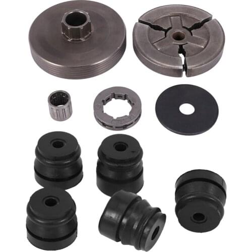 1 Set Clutch Drum Clutch Sprocket Rim Needle Bearing & 1 Set AV Buffer Shock Mounting Daper Annular Buffer