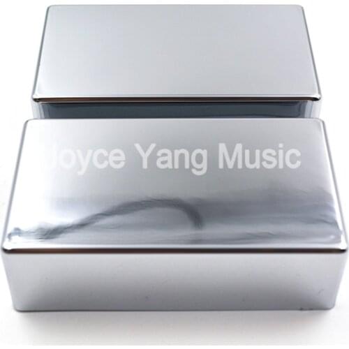 1 Set of 2pcs Niko Sealed Closed Chrome Brass Humbucker Pickup Cover For LP Style Electric Guitar Free Shipping Wholesales