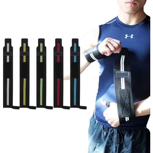 1PCS Wrist Support Fitness Weightlifting Compression Bandage Bracer Sport Training Workout Bracer Wrist Elastic Sports Protector