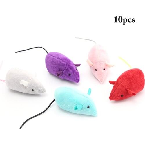 10pcs/lot Mix Cat Toy Pet Toy Catnip Mice Cats Toys Fun Plush nteractive Mouse Cat Toy For Kitten Pet Products
