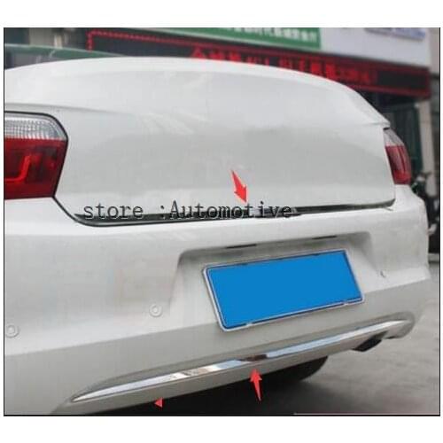 2 pcs Auto parts stainless steel rear door trim trim strip fit for 2014-2016 2017 for Citroen Elysee C-Elysee 2PCS/SET