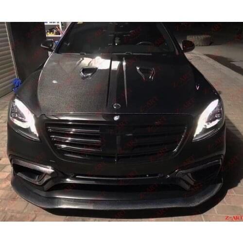2018-2020 W222 carbon fiber engine bonnet for S class carbon fiber engine hood for W222 facelift carbon fiber engine lid