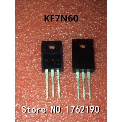 5PCS/LOT New KF7N60 TO-220F N-channel 7N60 MOS FET 600V 7A