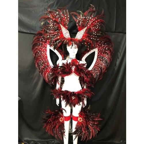 Latin dance Samba accessories Fashion exquisite headdress feathers Delicate dance shows accessories