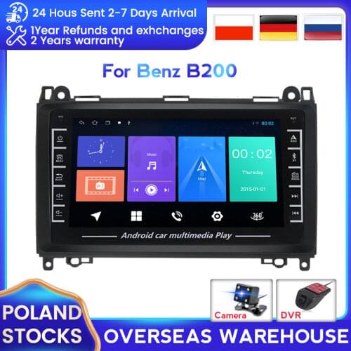 European warehouse Android Car Radio for Mercedes Benz B200 Sprinter W906 W639A B Class W169 W245 Viano Vito Support CarPlay