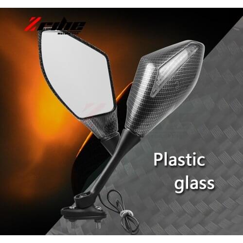 For Motorcycle Rearview Mirrors Turn Signals Front Back LED Lights Clear Lens for Hyosung GT125R GT250R GT650R